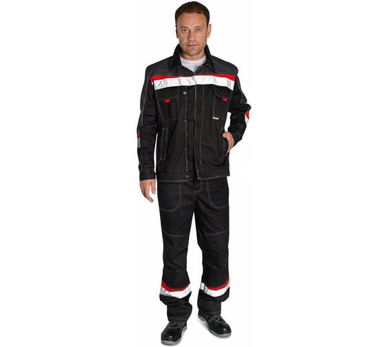 Куртка ФОРМГОСТ "Флагман", черный + темно-серый (СМ), 48-50 (182-188) 4620241942943 1