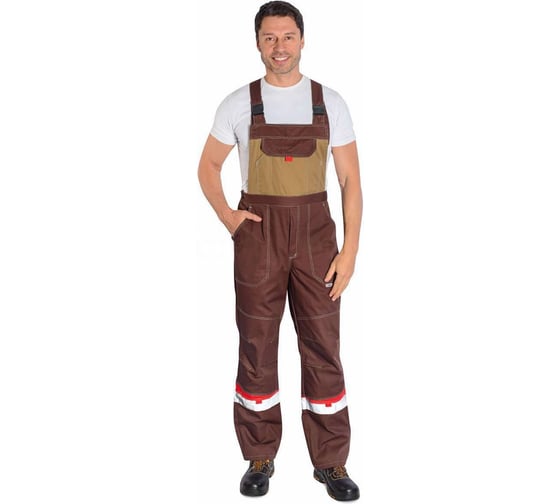 Полукомбинезон ФОРМГОСТ "Флагман", бежевый + коричневый (СМ), 64-66 (182-188) 4620241945067 1