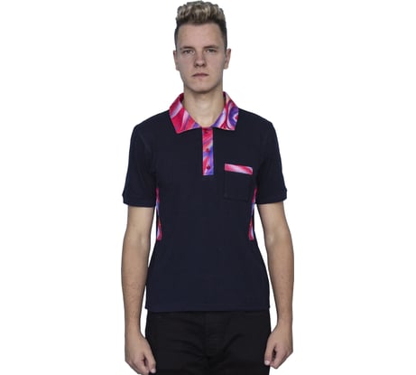 Футболка-поло с цветными боковыми вставками SAF+ Драйв P -777 18