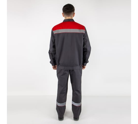 Костюм MILL ПРОФИ серый/красный куртка, ПК 56-58/182-188 4660319474297