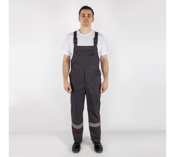 Костюм MILL ПРОФИ серый/красный куртка, ПК 56-58/182-188 4660319474297