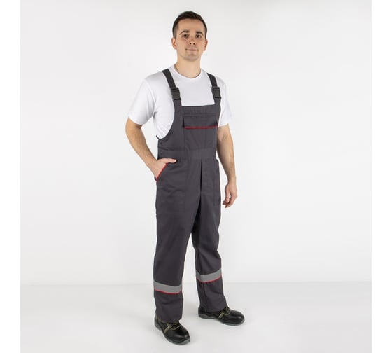 Костюм MILL ПРОФИ серый/красный куртка, ПК 56-58/182-188 4660319474297