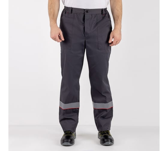 Костюм MILL ПРОФИ серый/красный куртка, брюки 52-54/170-176 4660319474341