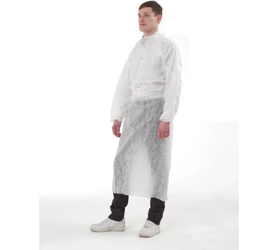Неламинированный халат Ткачевъ на завязках, 40 г/м2, р.56-58, длина 140 см, рукава на резинке 887