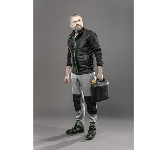 Гибридная куртка HOEGERT TECHNIK LEVIN, черный, р.2XL/56 HT5K385-2XL