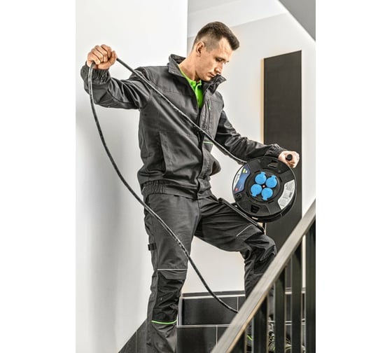 Рабочая куртка HOEGERT TECHNIK LEMBERG, темно-серый, р.XL/54 HT5K800-XL
