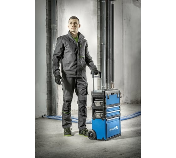 Рабочая куртка HOEGERT TECHNIK LEMBERG, темно-серый, р.XL/54 HT5K800-XL