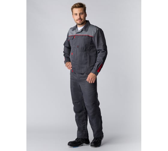 Костюм ФАКЕЛ 87471183 Фаворит-1 (тк.Смесовая,210) брюки, т.серый/серый 87471183.030 1