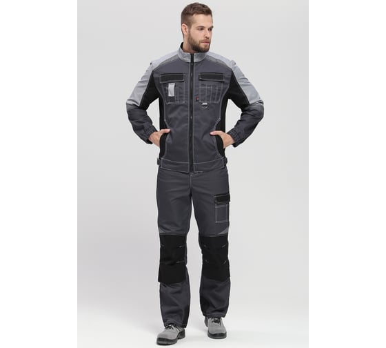 Костюм ФАКЕЛ 87483622 Формула (тк.Смесовая,240) п/к, т.серый/св.серый/черный 87483622.021 1