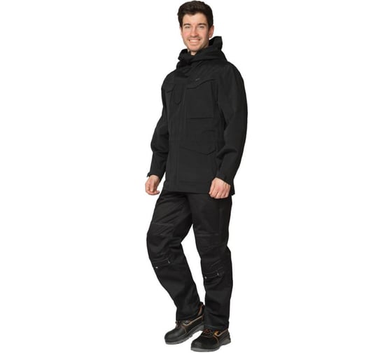 Куртка мужская демисезонная Прабо Камелот чёрный 96-100/170-176 (48/3) 5114 1