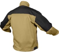 Рабочая куртка HOEGERT TECHNIK EDGAR, бежевая, размер L HT5K282-1-L