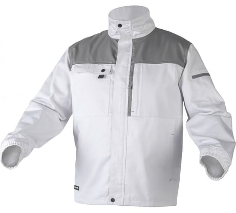 Рабочая куртка HOEGERT TECHNIK SALM, белая, р.XL HT5K361-XL