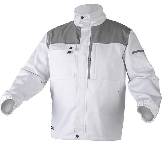 Рабочая куртка HOEGERT TECHNIK SALM, белая, р.L HT5K361-L