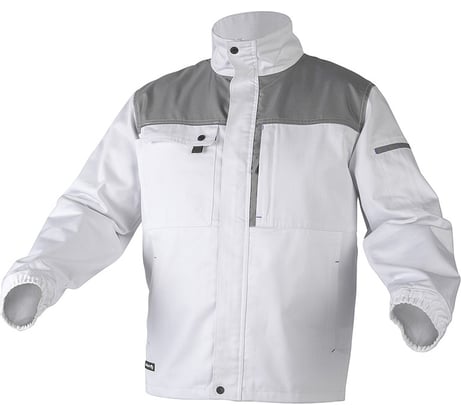 Рабочая куртка HOEGERT TECHNIK SALM, белая, р.2XL HT5K361-2XL