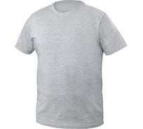 Футболка HOEGERT TECHNIK VILS хлопок, серая, меланж, р. 2XL HT5K425-2XL
