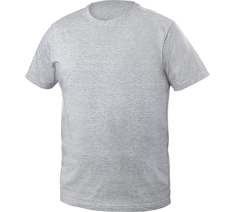 Футболка HOEGERT TECHNIK VILS хлопок, серая, меланж, р. 3XL HT5K425-3XL