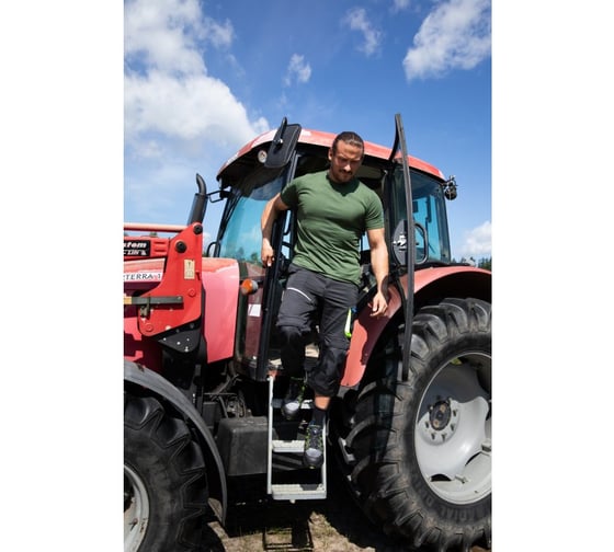 Футболка HOEGERT TECHNIK VILS хлопок, темно-зеленая, р. 3XL HT5K426-3XL