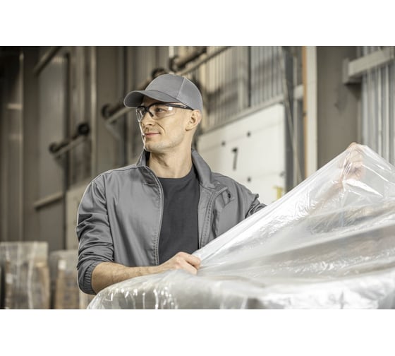 Футболка HOEGERT TECHNIK VILS хлопок, графитовая, р. M HT5K410-M