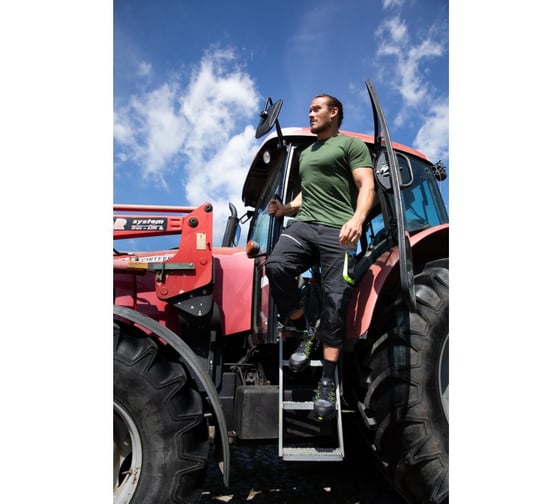 Футболка HOEGERT TECHNIK VILS хлопок, темно-зеленая, р. 2XL HT5K426-2XL
