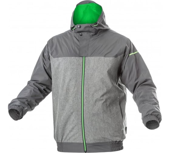 Непромокаемая куртка HOEGERT TECHNIK HEINER, темно-серый/зеленый, р.3XL/58 HT5K249-3XL 1