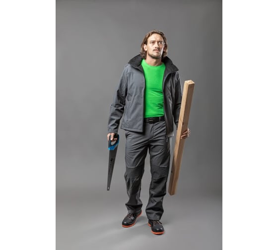 Куртка софтшелл HOEGERT TECHNIK INN, графит, р.2XL HT5K254-2XL