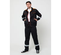 Костюм ООО ГУП Бисер  Мотор NEW черный/оранжевый СВП 96-100/182-188 4630407331740