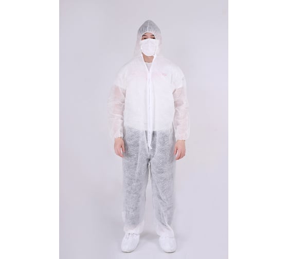 Комбинезон одноразовый SAMGRUPP Каспер Спанбонд 30 гр XXXL, размер 56-58 (упаковка 50 шт) SAMC-106105658-50 1