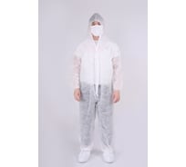 Комбинезон одноразовый SAMGRUPP Каспер Спанбонд 30 гр XL, размер 50-52 (упаковка 50 шт) SAMC-106105052-50