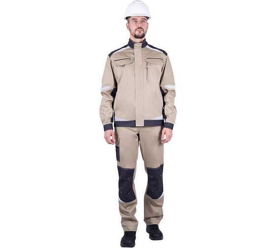 Куртка Iform ТУРБО SAFETY летняя, бежевый-т.серый (104-108, 194-200), шт, Кур 402/104/194