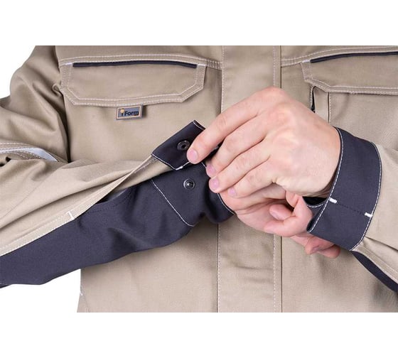 Куртка Iform ТУРБО SAFETY летняя, бежевый-т.серый (96-100, 194-200), шт, Кур 402/96/194