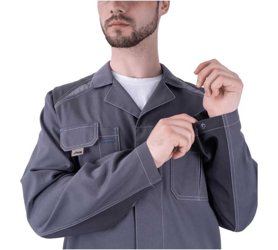 Халат Iform ТУРБО SAFETY летний, серый-т.серый (128-132, 170-176), шт, Хал 556/128/170