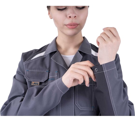 Халат Iform ТУРБО SAFETY летний, серый-т.серый, женский (104-108, 182-188), шт, Хал 746/104/182