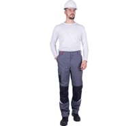 Брюки летние Iform ТУРБО SAFETY серый-черный-красный (136-140, 170-176) Брю 401/136/170