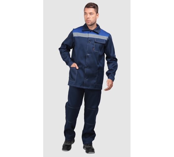 Костюм ГК Спецобъединение ПРОФИ летний, т/синий-василек (Куртка+брюки) (104-108, 158-164), компл Кос 033/104/158 1