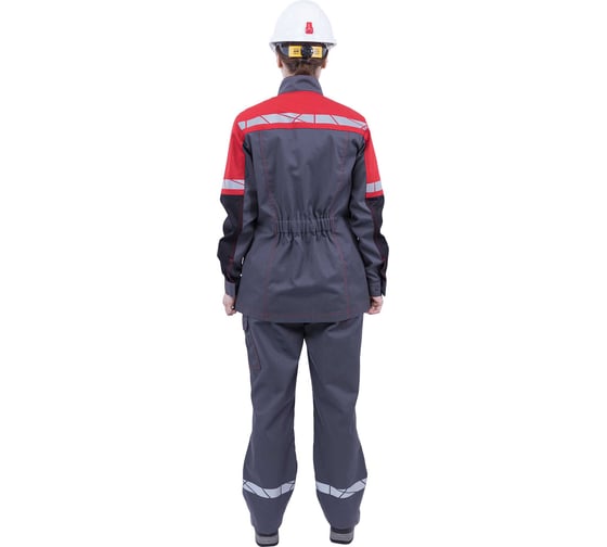 Куртка летняя Iform ХАЙ-ТЕК SAFETY серый-красный-черный, женская (96-100, 182-188) Кур 421/96 Кур 421/96/182