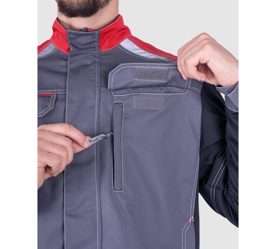 Куртка Iform ТУРБО SAFETY летняя, серый-черный-красный (144-148, 182-188), шт, Кур 702/144/182