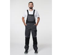 Полукомбинезон рабочий мужской Эпицентр №116 серый с черный, СОП, ткань Rodos 56-58/170-176 №116 №116.ПкСЧРо,4660375491054