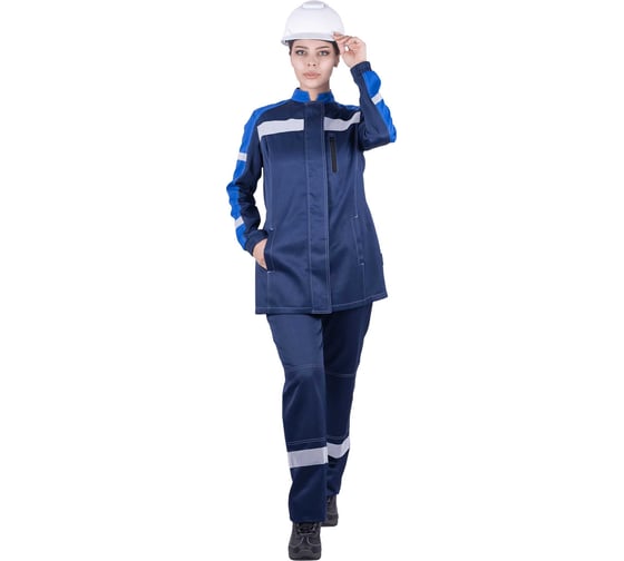 Костюм ГК Спецобъединение РОУД летний, синий-василек, женский (Куртка+брюки) (128-132, 170-176), ко Кос 559/128/170 1