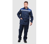 Костюм ГК Спецобъединение ПРОФИ летний, т/синий-василек (Куртка+брюки) (96-100, 158-164), компл, Кос 033/96/158