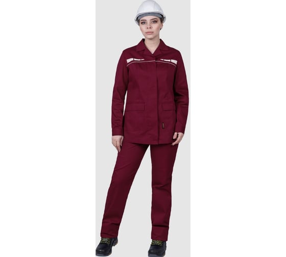 Костюм ГК Спецобъединение ОПЕРАТОР летний, бордо, женский (Куртка+брюки) (80-84, 170-176), компл, Кос 796/80/170 1