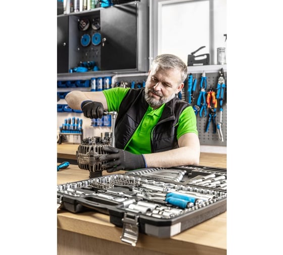 Футболка-поло HOEGERT TECHNIK TOBIAS хлопковая, зеленая, р. M /50/ HT5K415-M