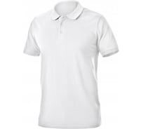 Футболка-поло HOEGERT TECHNIK TOBIAS хлопковая, белая, р. 3XL /58/ HT5K418-3XL