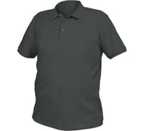 Футболка-поло HOEGERT TECHNIK TOBIAS хлопковая, темно-серая, р. 3XL /58/ HT5K416-3XL