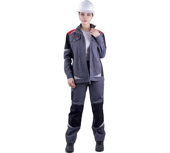 Куртка Iform ТУРБО SAFETY летняя, серый-черный-красный, женская (128-132, 158-164) Кур 694/128/158