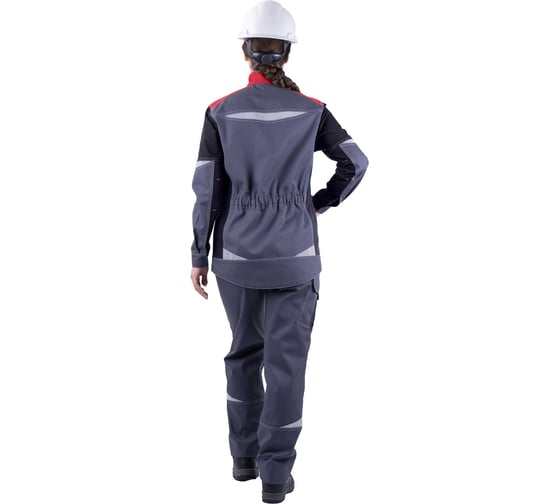 Куртка Iform ТУРБО SAFETY летняя, серый-черный-красный, женская (128-132, 170-176) Кур 694/128/170