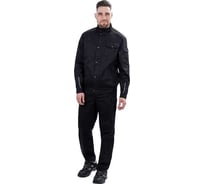 Костюм ГК Спецобъединение ФОРПОСТ летний, черный (куртка, брюки) (104-108, 158-164) Кос 186 1863/104/158