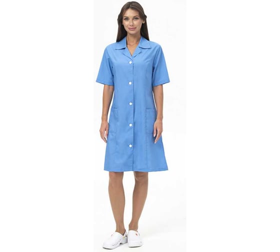 Халат ГК Спецобъединение СЕЛЕНА, голубой (128-132, 158-164) Хал 716/128/158 1