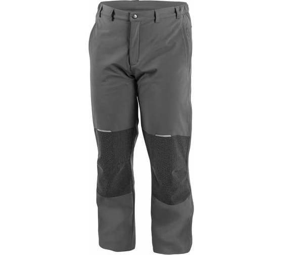 Рабочие штаны с мягкими вставками HOEGERT TECHNIK ELDE графит, р. XL HT5K357-XL