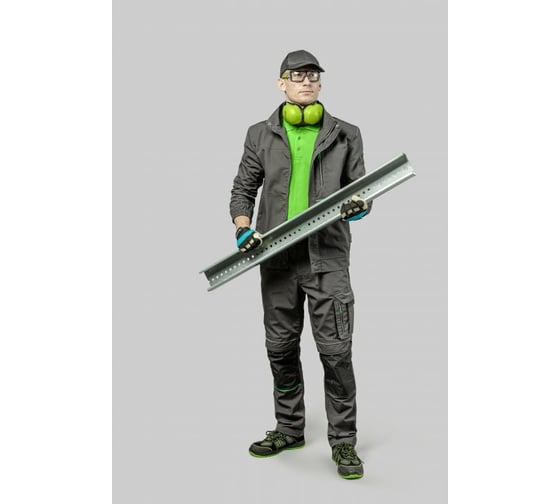 Рабочие штаны HOEGERT TECHNIK LEMBERG темно-серые, р. 2XL /56/ HT5K802-2XL