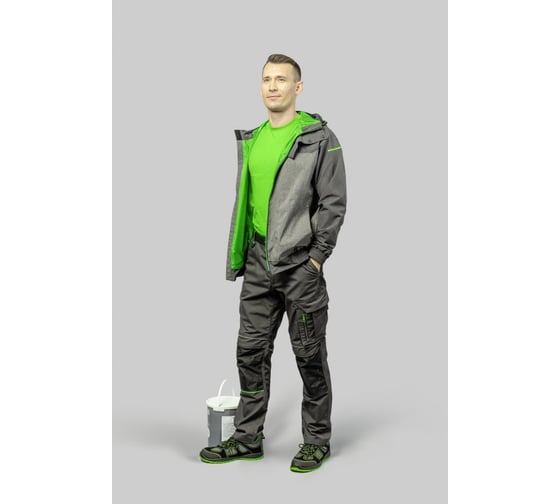 Рабочие штаны HOEGERT TECHNIK LEMBERG темно-серые, р. 3XL /58/ HT5K802-3XL